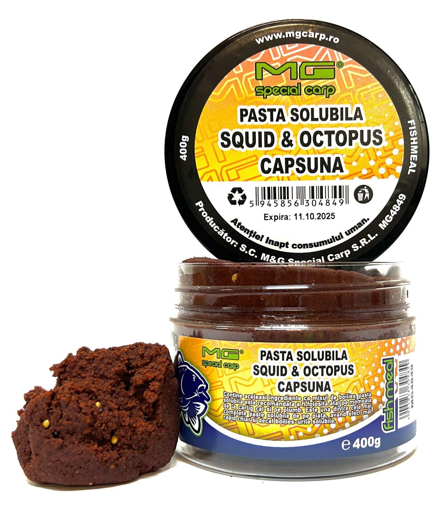 Pastă solubilă MG Carp Special Squid & Octopus & Căpșună, 400g