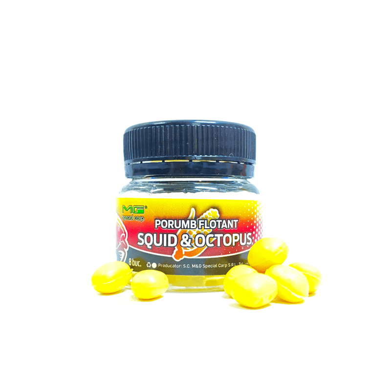 Porumb flotant MG Special Carp, Squid & Octopus, 8buc/cutie