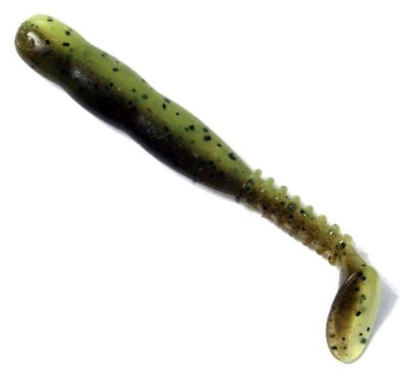 Shad Reins Rockvibe Shad, Green Pumpkin Chartreuse Melon, 5cm, 16buc/plic