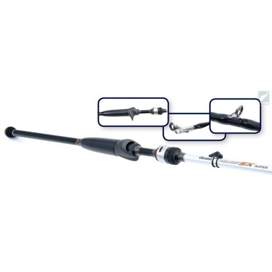 Lansetă Okuma Helios SX Casting, 1.95m/7-18g, 2buc