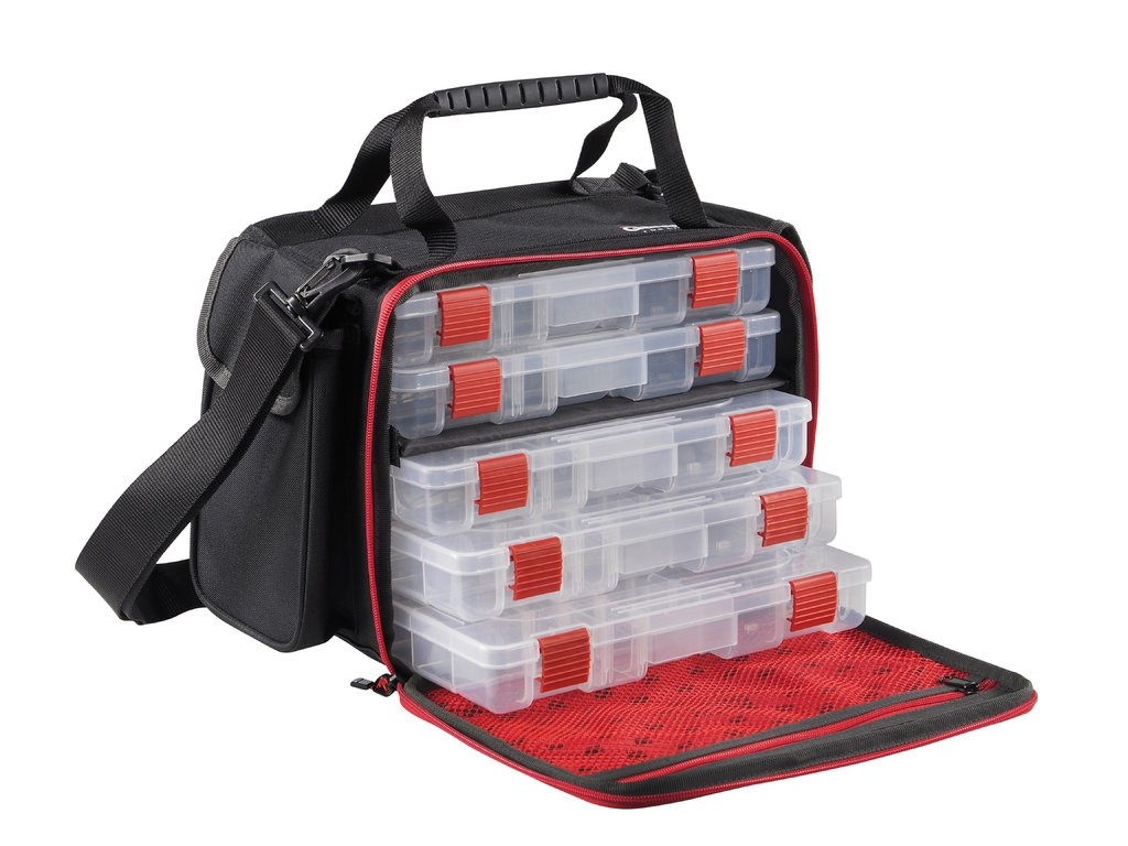 GEANTĂ + 5 CUTII ABU GARCIA LURE BAG, MEDIUM, 34x21x25CM