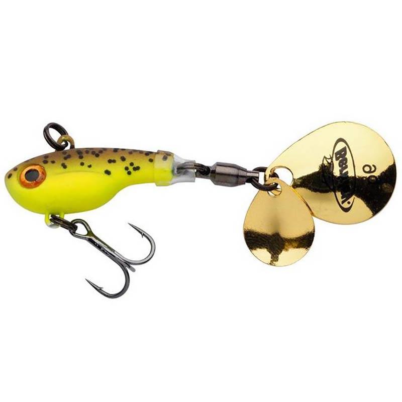 Spinnertail Berkley Pulse Spintail, Brown Chartreuse, 7.5cm/21g