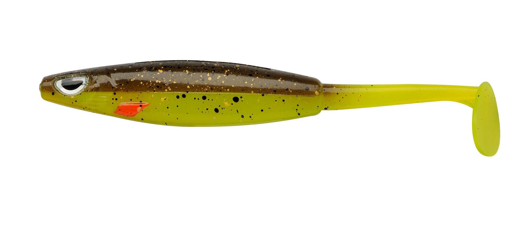 Shad Berkley Sick Vibe Brown Chartreuse 9cm 1buc/plic