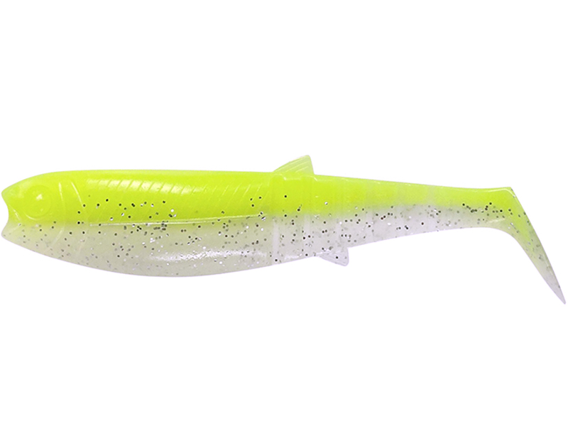 Shad Savage Gear Cannibal Shad Fluo Yellow Glow 10cm/9g, 1buc/plic