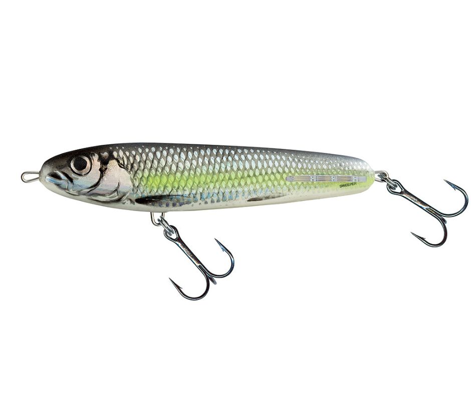Vobler Salmo Sweeper, Sinking, Silver Chartreuse Shad, 10cm/19g