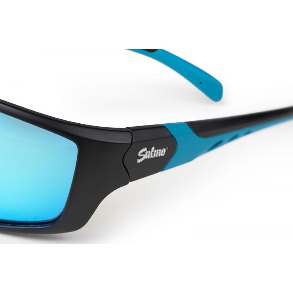 Ochelari polarizați Salmo Wraps Eyewear, Black/Blue