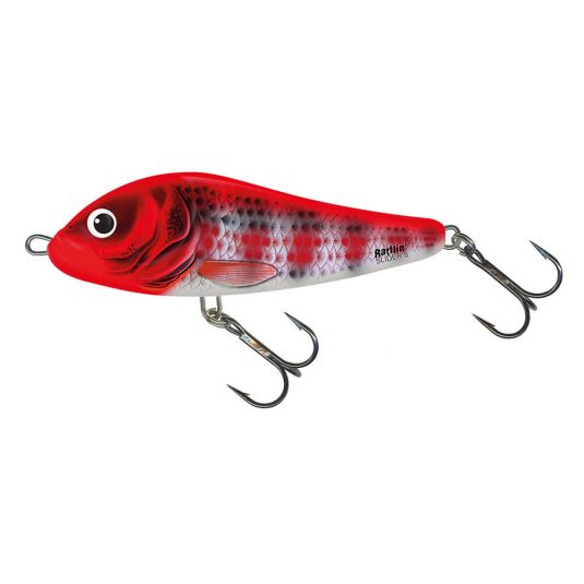 Vobler Salmo Rattlin' Slider, Sinking, Holo Red Head Striper, 11cm/47g