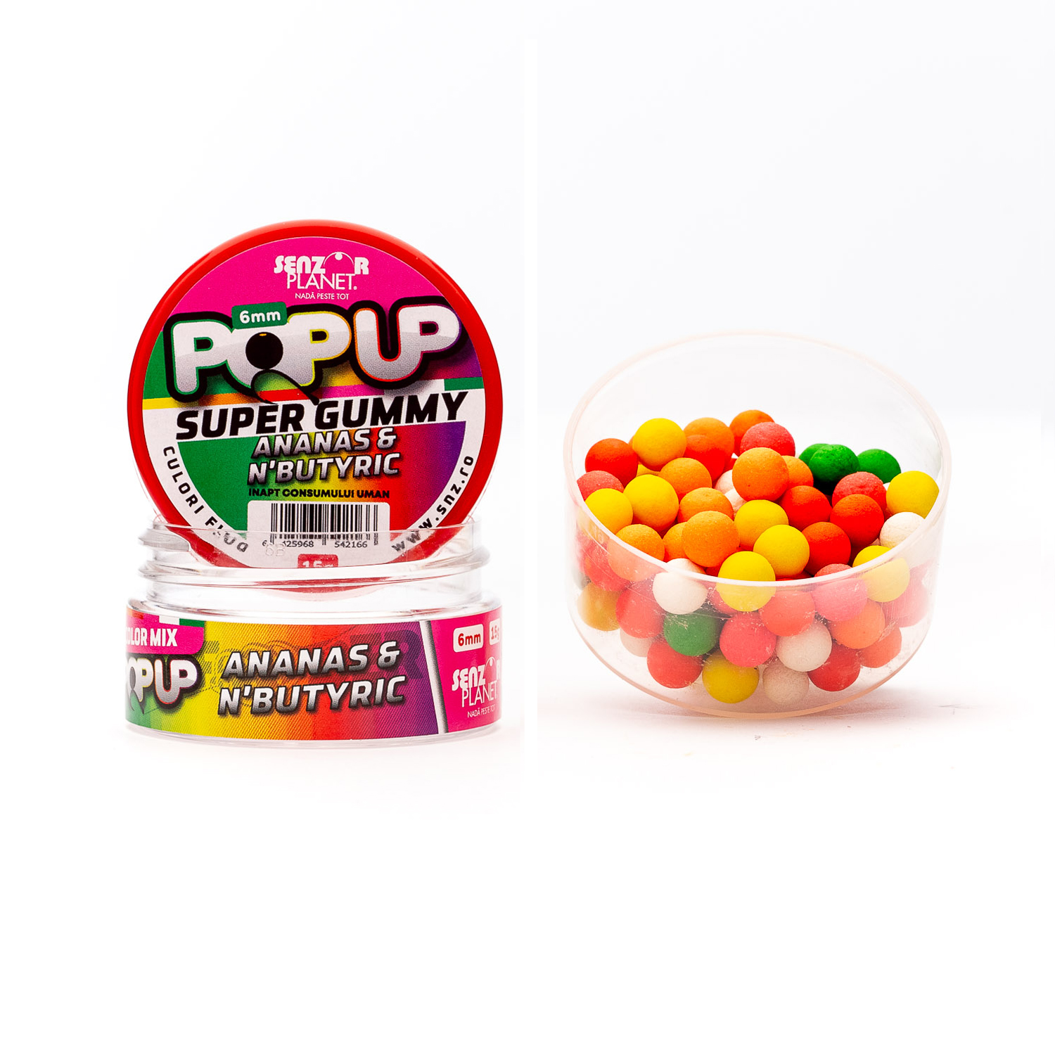 Pop-up Senzor Planet Super Gummy, Ananas & N'Butyric, 6mm/15g