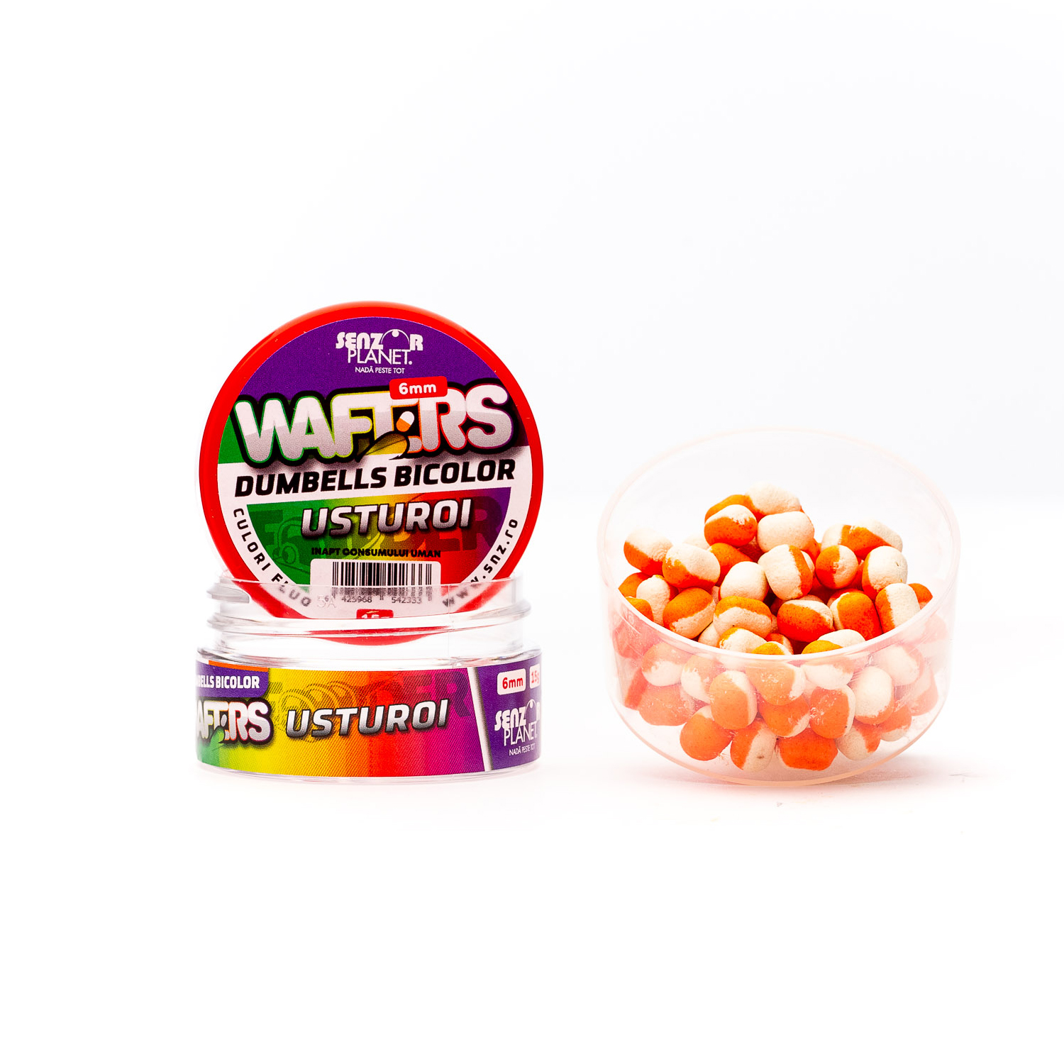 Wafters Senzor Planet Dumbells Bicolor, Usturoi, 6mm/15g