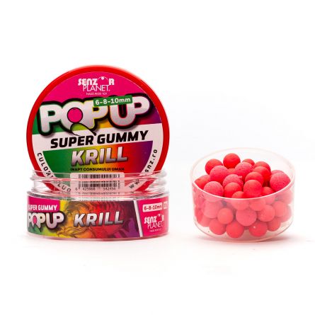 Pop-up Senzor Planet Super Gummy, Krill, 6-8-10mm/30g