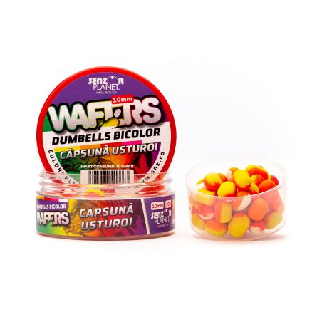 Wafters Senzor Planet Dumbells Bicolor, Căpşună & Usturoi, 10mm/30g