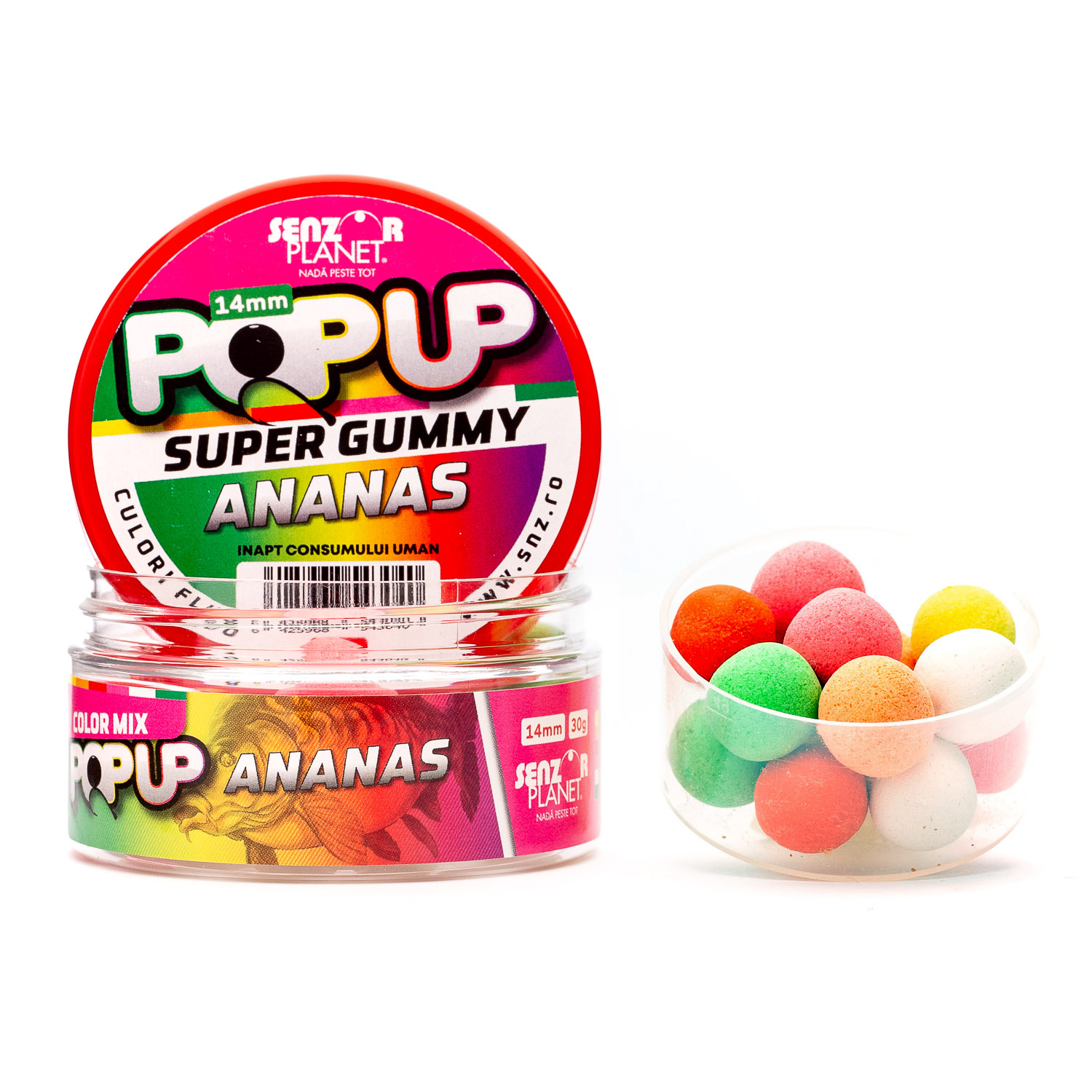 Pop-up Senzor Planet Super Gummy, Ananas, 14mm/30g
