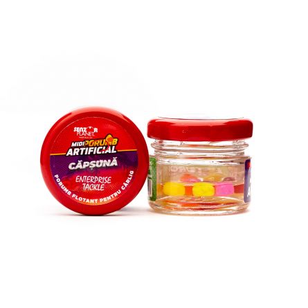 Midi-porumb artificial Senzor Planet - Enterprise Tackle, Căpșună, 10buc/borcan