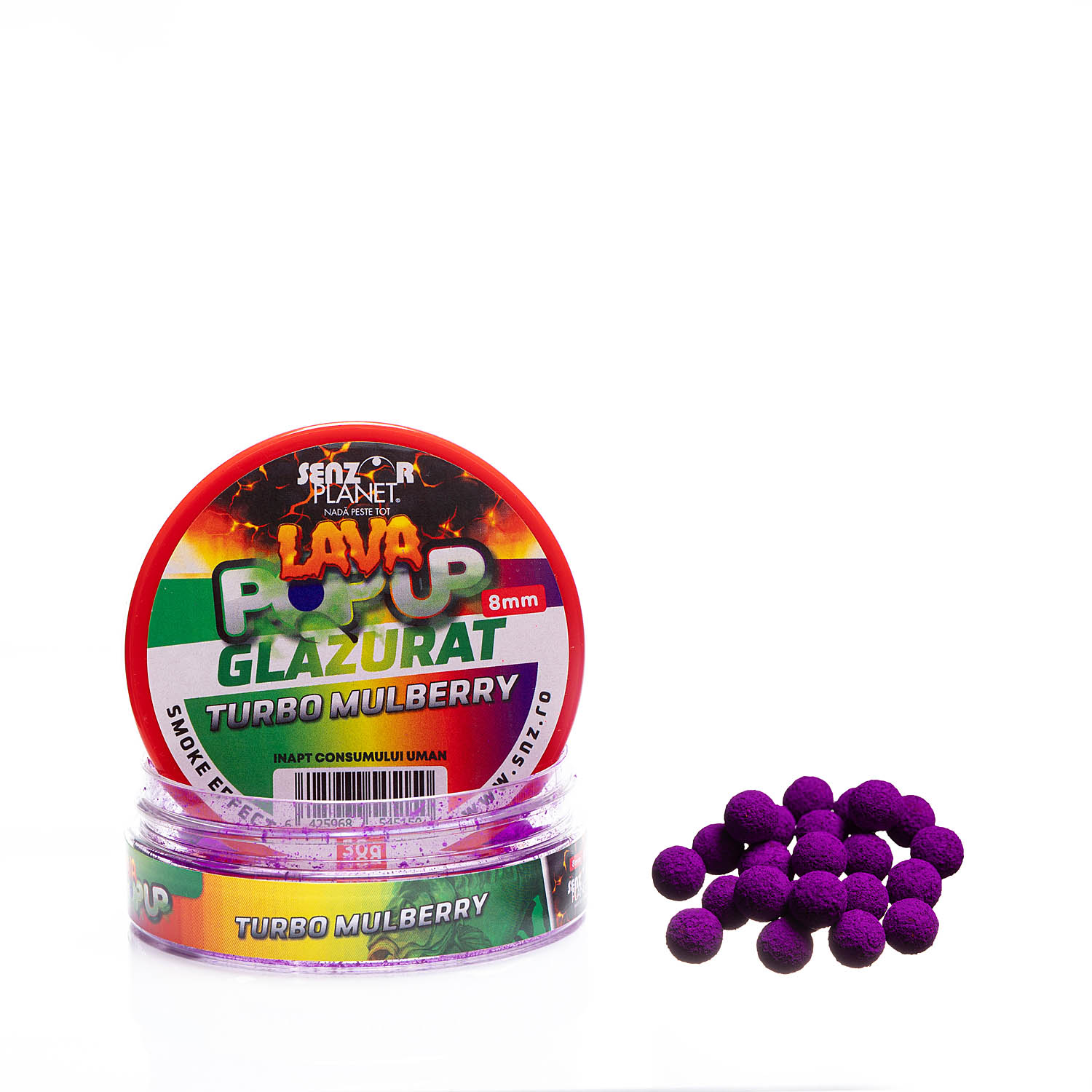Pop-up Senzor Planet Lava Glazurat, Turbo Mulberry, 8mm/30g