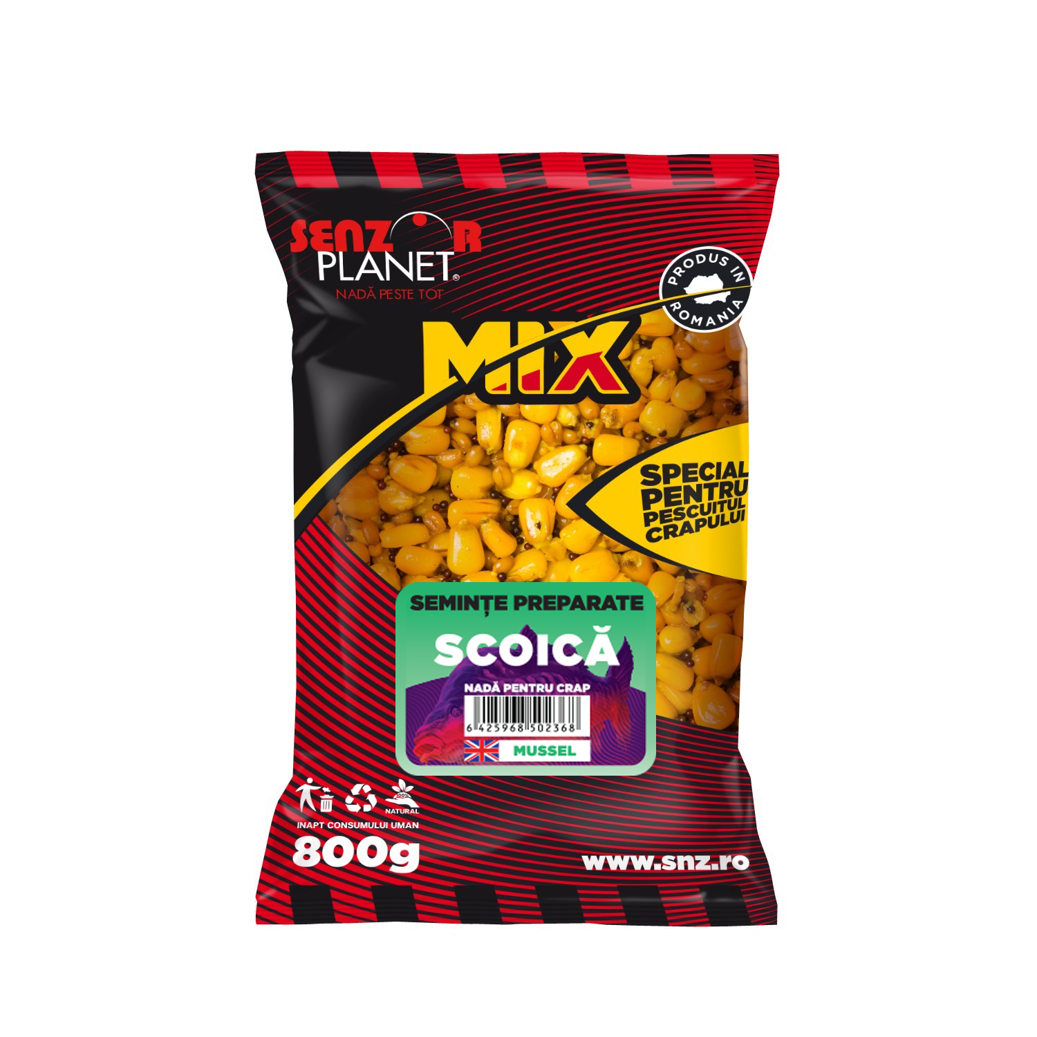Semințe preparate Senzor Planet, Scoică, 800g