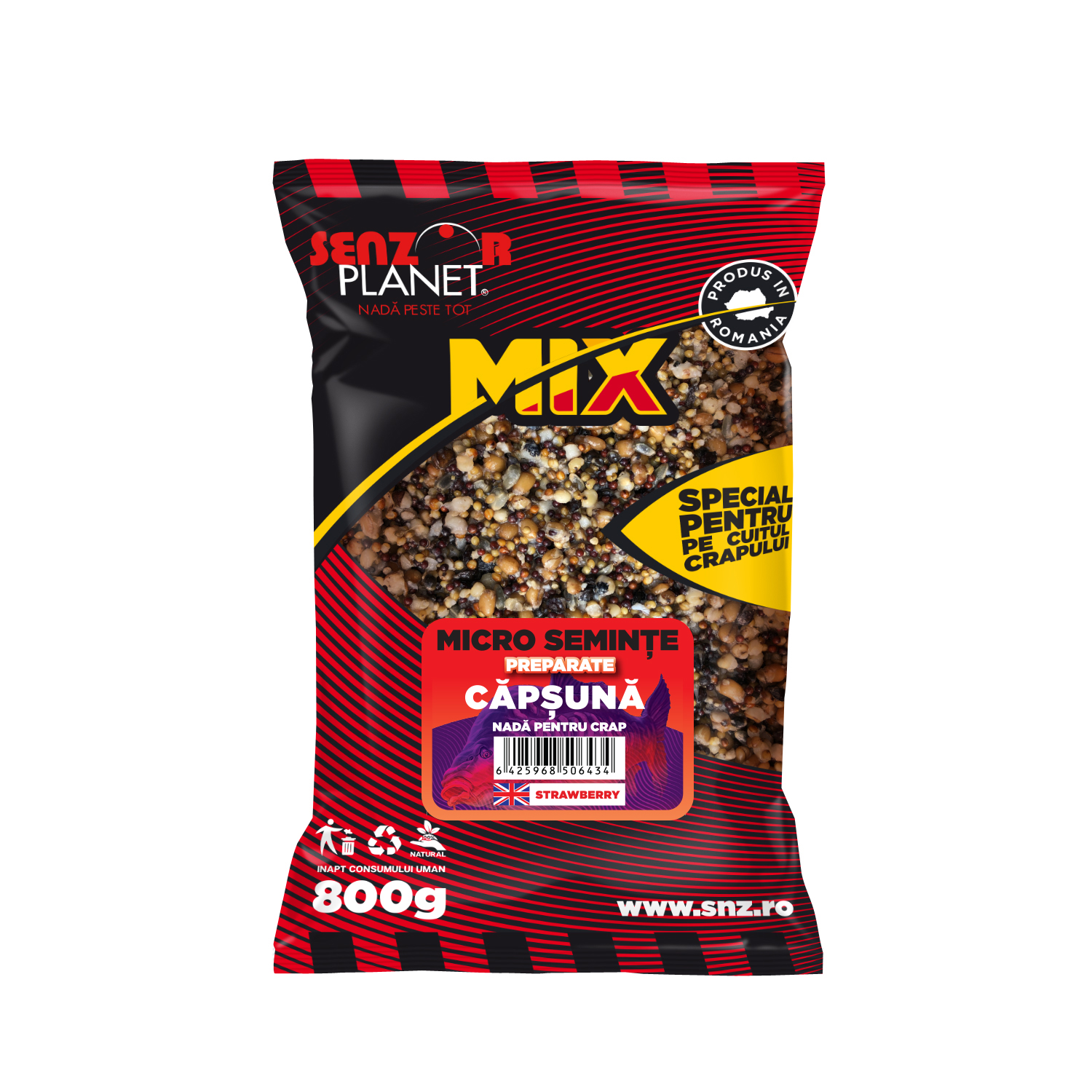 Micro semințe preparate Senzor Planet, Căpșună, 800g