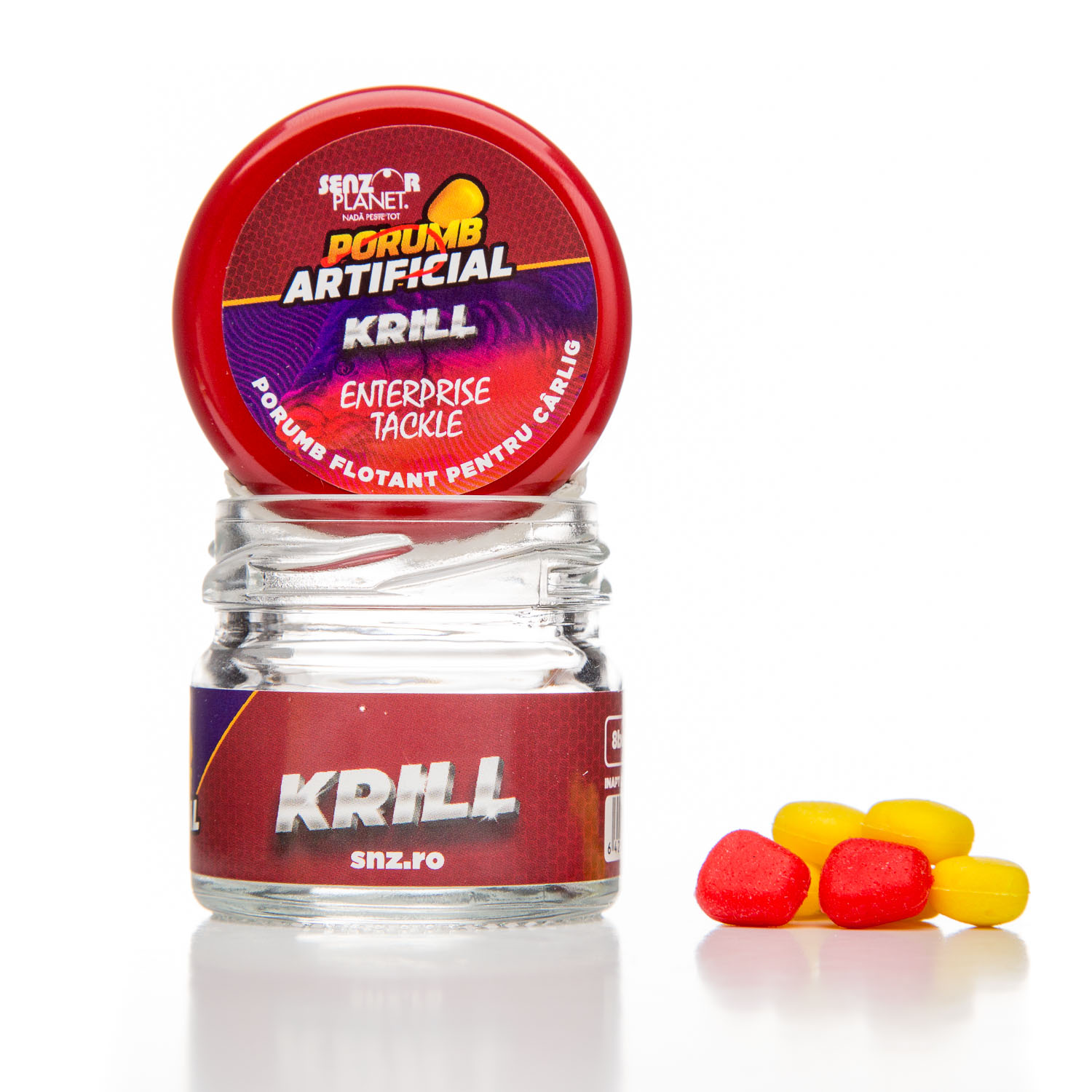 Porumb articificial flotant Senzor Planet - Enterprise Tackle, Krill, 8buc/borcan