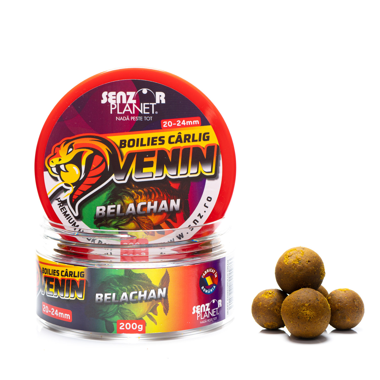 Boilies pentru cârlig Senzor Planet Venin 20-24mm, Belachan, 200g