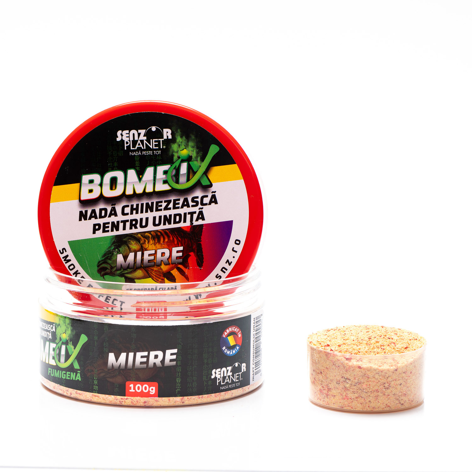 Nadă chinezească pentru undiță Senzor Planet BOMBIX, Fumigenă, Miere, 100g