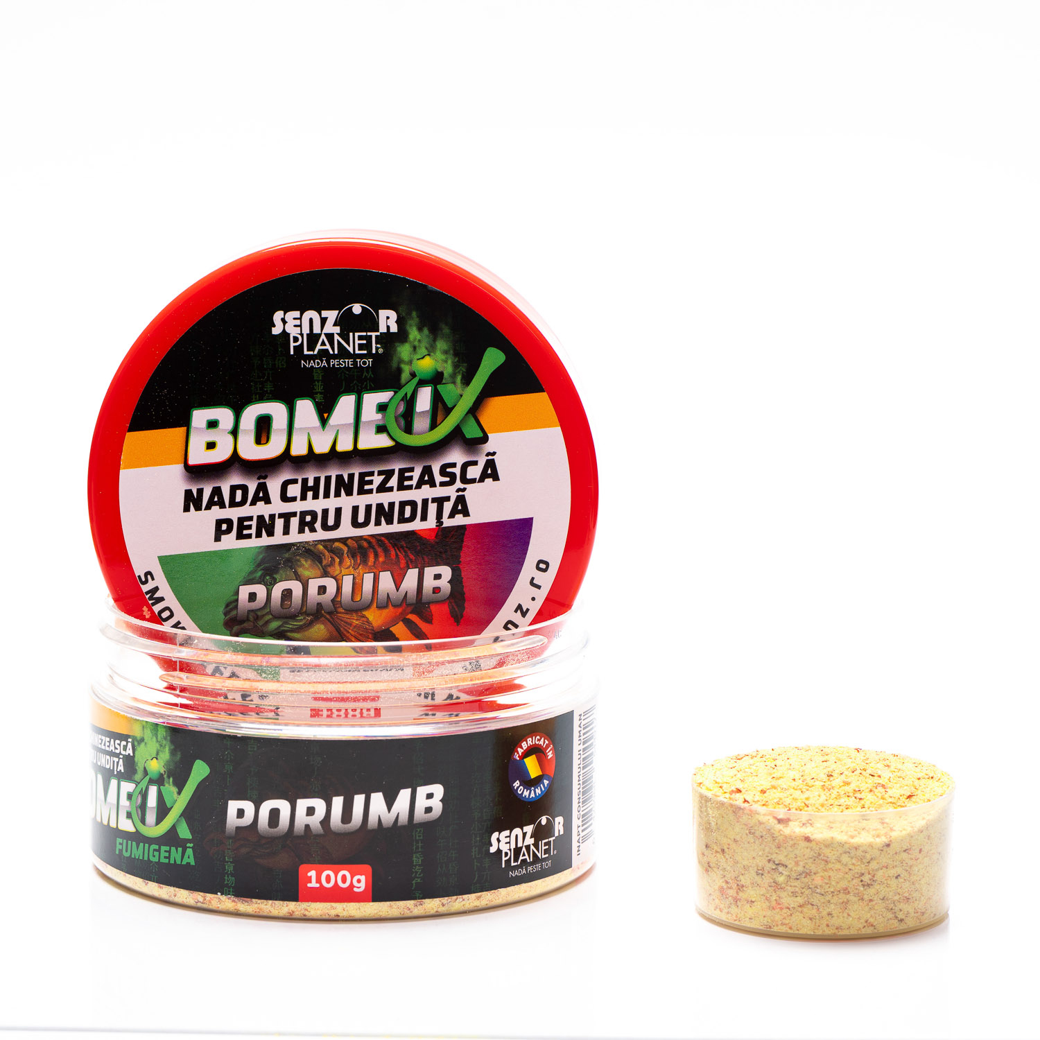 Nadă chinezească pentru undiță Senzor Planet BOMBIX, Fumigenă, Porumb, 100g