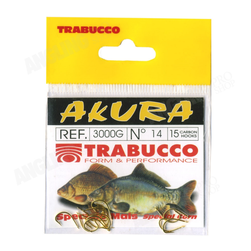 Cârlige Trabucco Akura 3000G, Nr.16, 15buc/plic