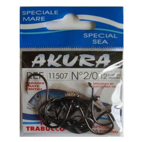 Cârlige Trabucco Akura 11507, Black Nickel, Nr.3/0, 11buc/plic