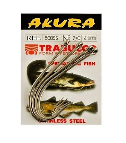Cârlige Trabucco Akura 800SS, Nr.7/0, 4buc/plic