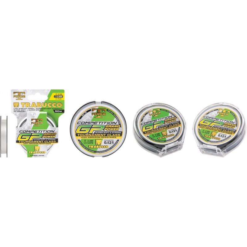 Fir monofilament Trabucco T-Force Competition GP, Transparent, 0.30mm/12.08kg/50m