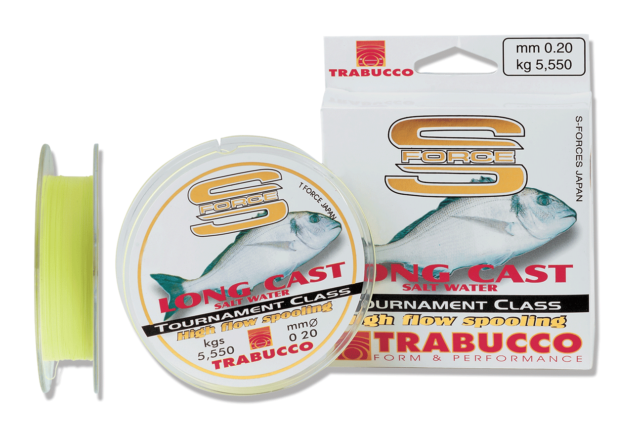 Fir monofilament Trabucco S-Force Long Cast, 0.18mm/4.55kg/150m