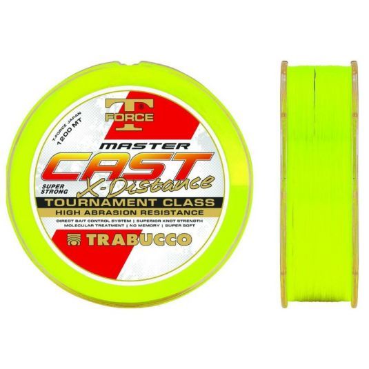 Fir monofilament Trabucco T-Force Master Cast HV X-Distance, 0.18mm/4.57kg/1200m