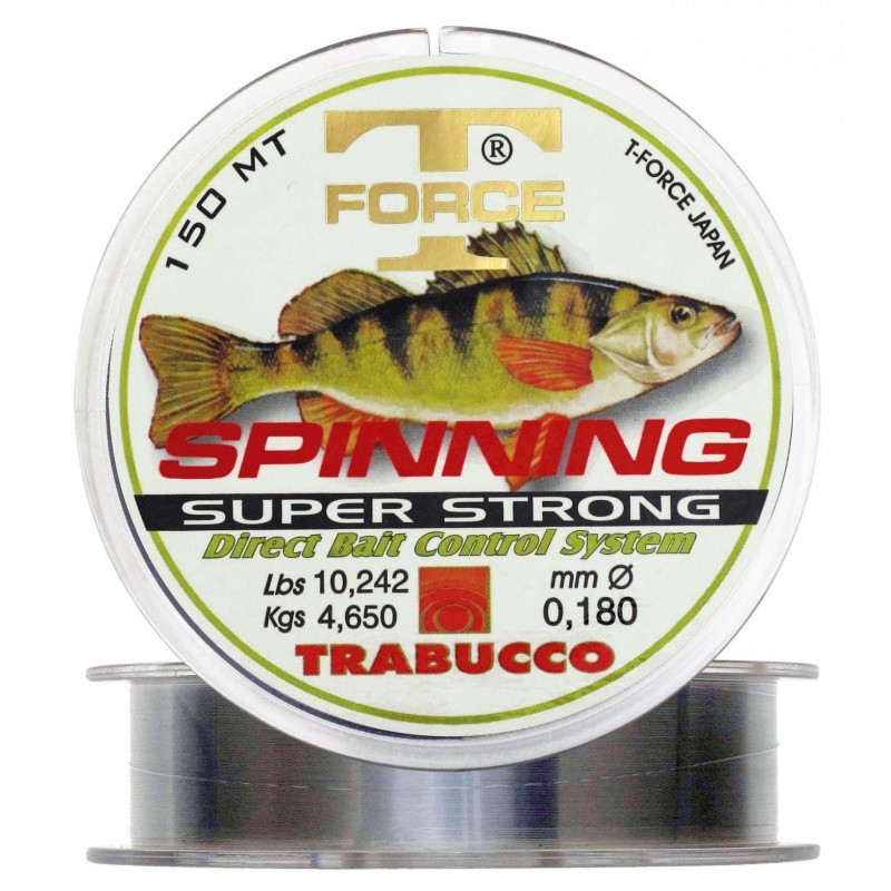 Fir monofilament Trabucco T-Force Spinning Perch, 0.16mm/3.8kg/150m