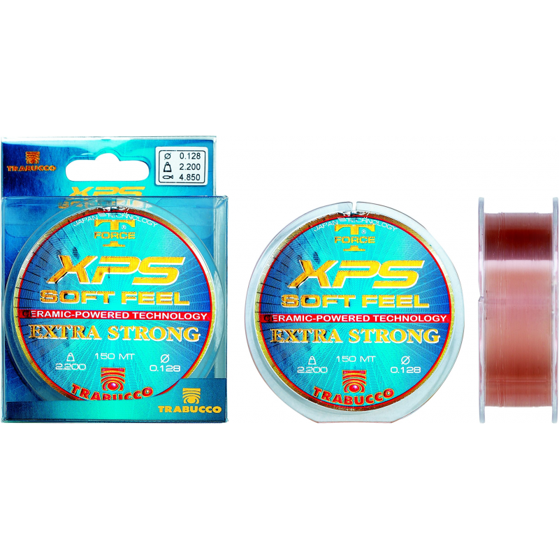 Fir monofilament Trabucco T-Force XPS Soft Feel, Brown, 0.12mm/2.20kg/150m