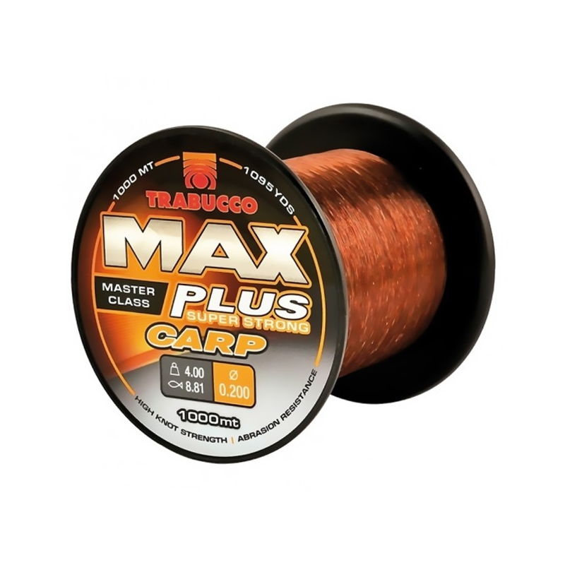 Fir monofilament Trabucco Max Plus Carp, Brown, 0.25mm/5.80kg/1000m