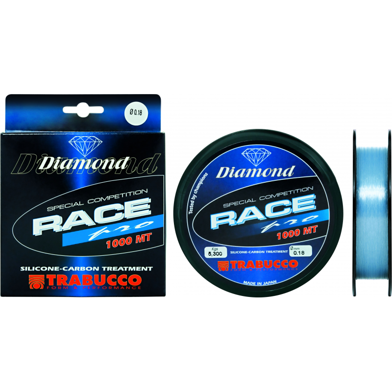 Fir monofilament Trabucco Diamond Race Pro, Albastru, 0.12mm/2.94kg/1000m