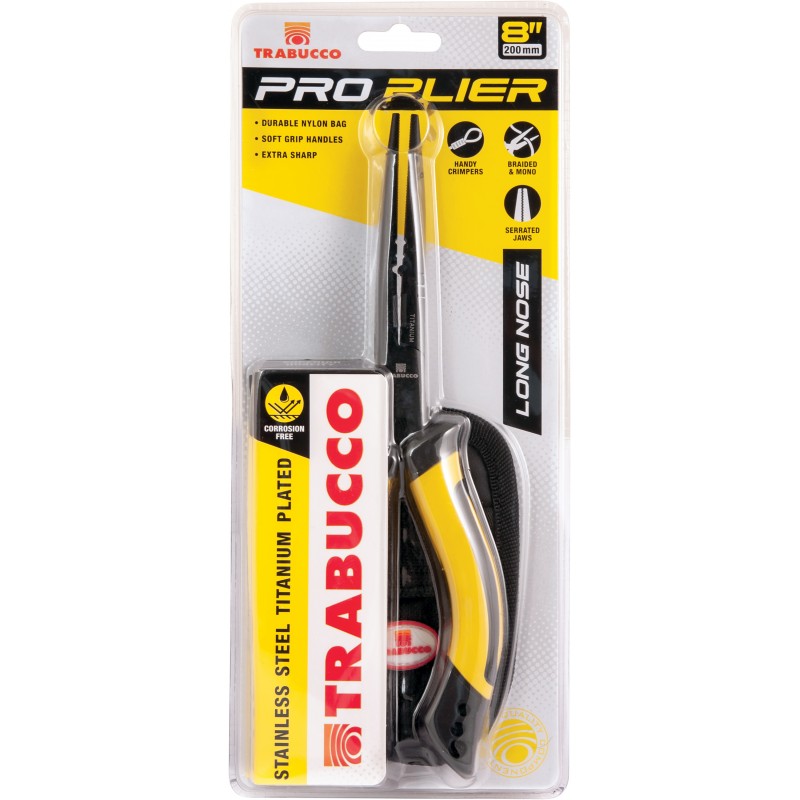 Cleşte Trabucco Pro Plier Long Nose 8", 20cm