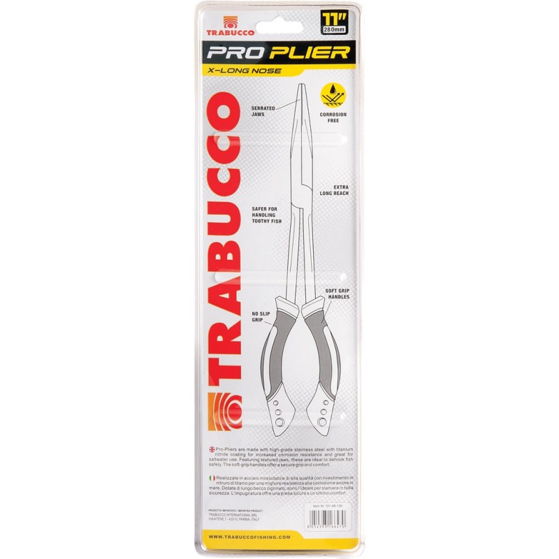 Cleşte Trabucco Pro Plier X-Long Nose 11", 28cm