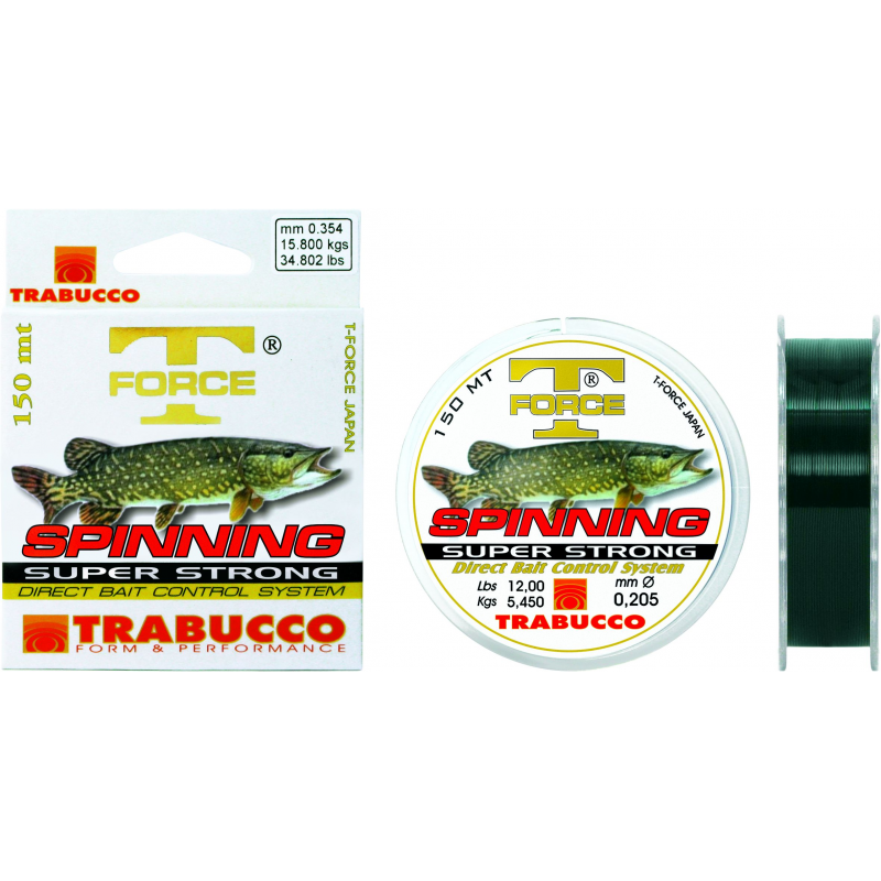 Fir monofilament Trabucco T-Force Spinning Pike, 0.18mm/150m