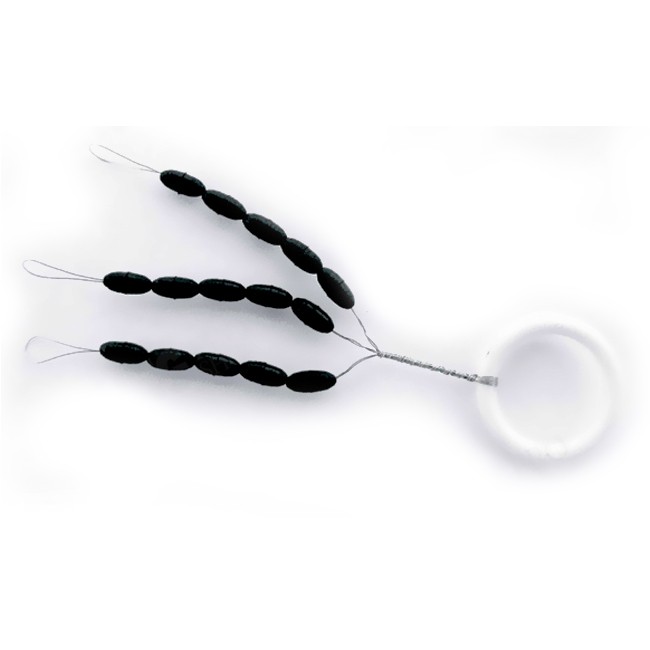 Opritor Trabucco Float Stopper, Black, Small, 15buc/plic
