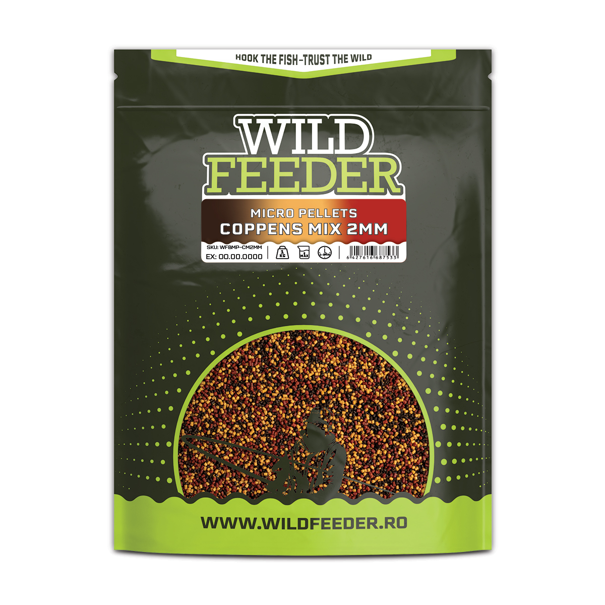 Micropelete Wild Feeder Baits Coppens Mix, 2mm, 1kg
