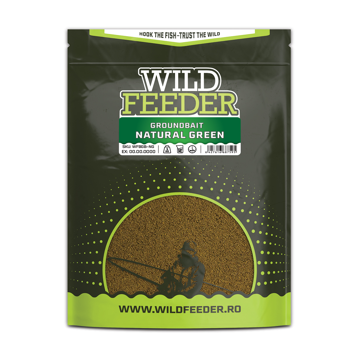 Nadă Wild Feeder Baits Natural Green, 1kg