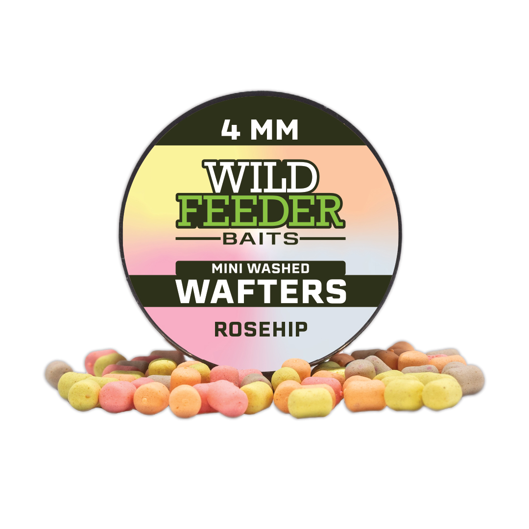 Wafters Wild Feeder Baits Mini Wafters Washed Rosehip, 4mm
