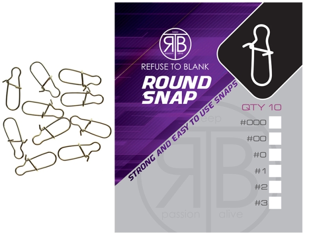 Agrafe rapide RTB Refuse To Blank Round Snap, #2, 10buc/plic