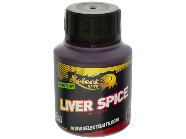 Dip nutritiv Select Baits, Liver Spice-Frankfurter, 125ml