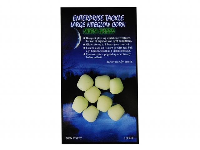 Porumb artificial Enterprise Tackle Niteglow Corn, Neon Blue, Large, 8buc/plic