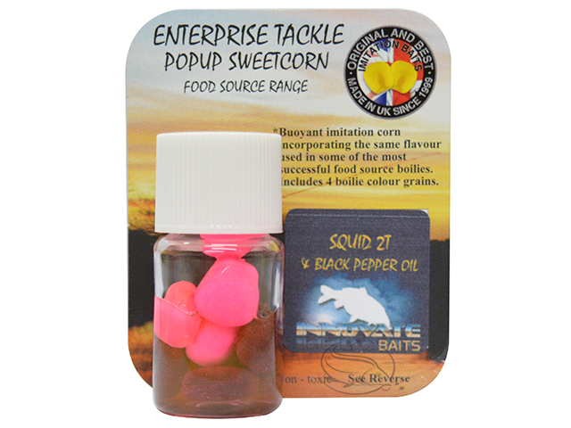 Enterprise Tackle Pop-up Sweetcorn Food Source Squid 2T & Black Pepper Oil