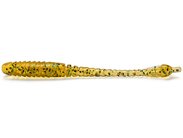 Grub FishUp ARW Worm 2", 036 Caramel Green & Black, 5.5cm, 12buc/plic