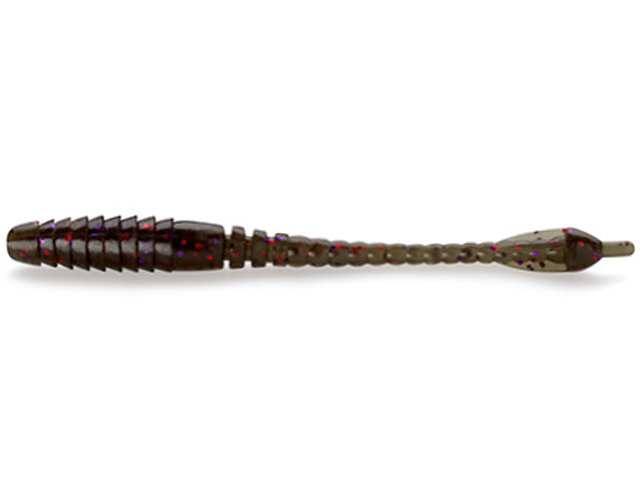 Grub FishUp ARW Worm 2", 050 Green Pumpkin Brown Red & Purple, 5.5cm, 12buc/plic