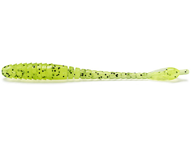 Grub FishUp ARW Worm 2", 055 Chartreuse Black, 5.5cm, 12buc/plic