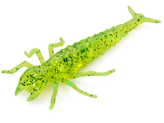 Larve FishUp Diving Bug, Culoare 026 Flo Chartreuse Green, 5cm, 8buc/plic