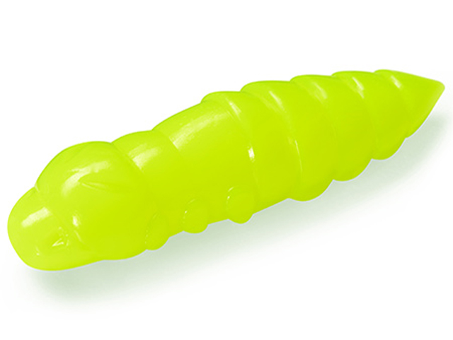 Larve FishUp Trout Series Pupa Cheese, Culoare 111 Hot Chartreuse, 2.2cm, 12buc/plic